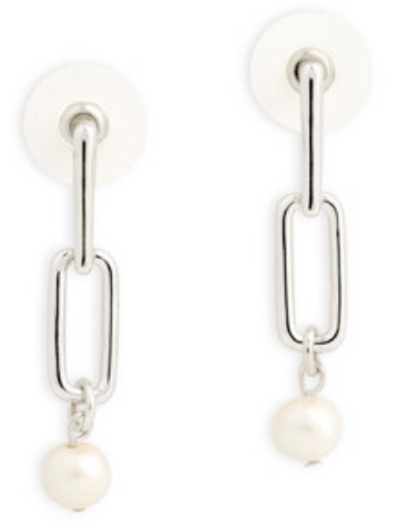 Pearls From Within Earrings - Silver