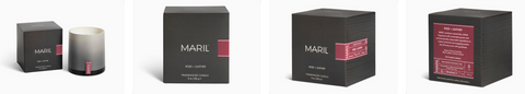 Rose + Leather 8 oz. Candle - MARIL
