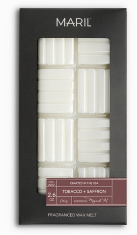 Tobacco + Saffron 2.6 oz. Wax Melt - MARIL