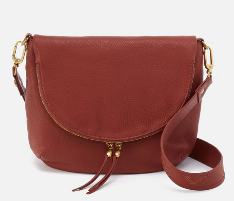 Fern Foldover Messenger- Rust
