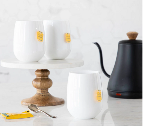 OPAQUE WHITE STEMLESS WINE SYMGLASS