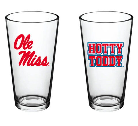 Ole Miss Hotty Toddy Pint Glass