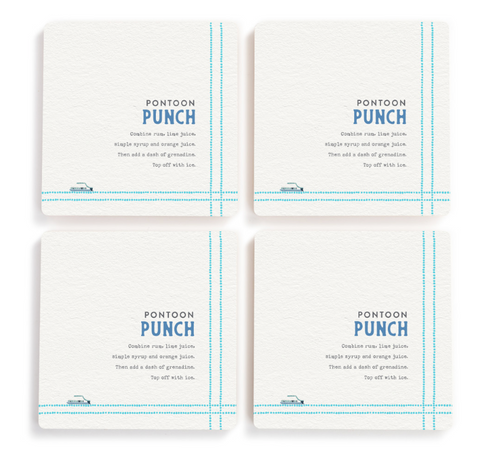 Recipes Pontoon Punch Coasters - S4