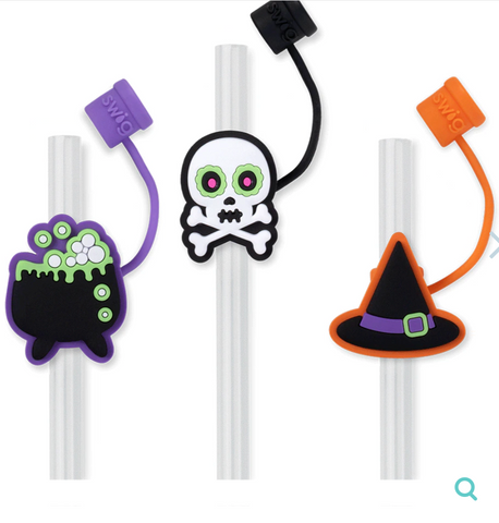 Halloween Witch Straw Topper Set