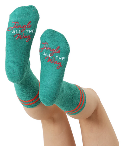 JINGLE FUZZY CREW SOCKS