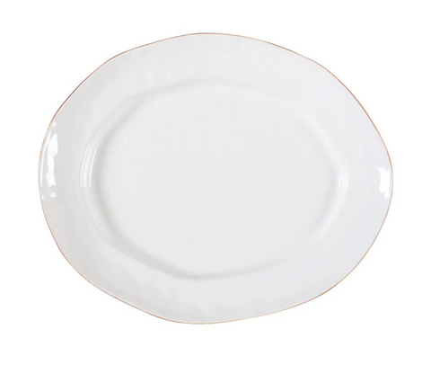 Cantaria Large Oval Platter White