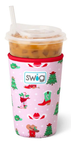 Howdy Holidays Insulated Iced Cup Coolie