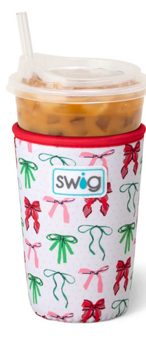 Ribbons and Bows Insulated Iced Cup Coolie