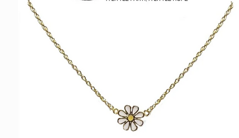 Gold Daisy Necklace