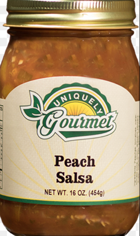 Medium Peach Salsa 16 oz