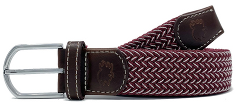 The Biloxi Two Toned Woven Elastic Stretch Belt