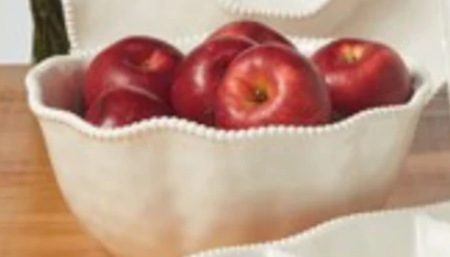 Perlette Cream Deep Bowl