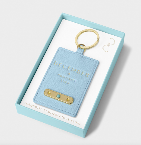 'December' Birthstone Keyring