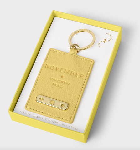 'November' Birthstone Keyring