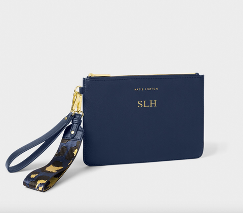 Hallie Wristlet Pouch- MIDNIGHT BLUE