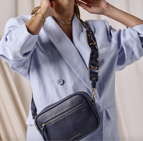 Hallie Midnight Blue Crossbody Bag