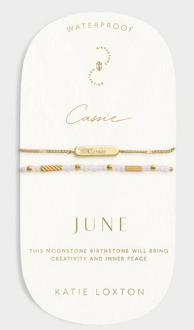 June Gold Birthstone Bracelet