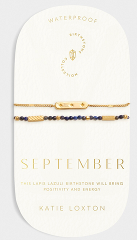 September Gold Birthstone Bracelet