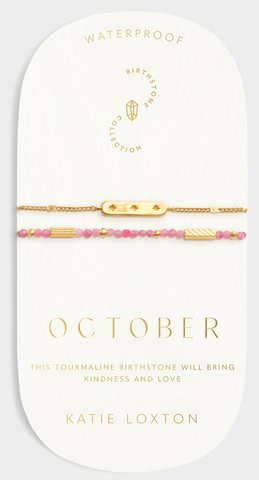 October Gold Birthstone Bracelet