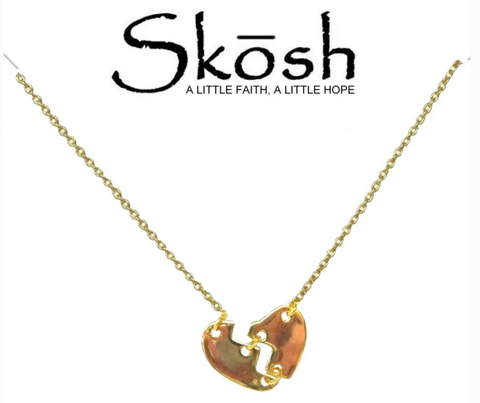 Broken Heart Gold Necklace