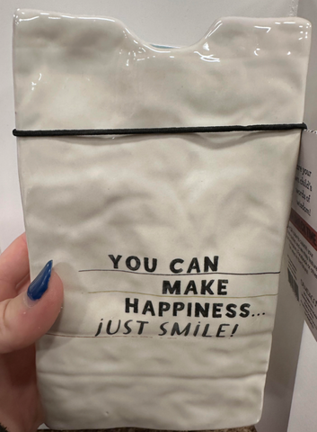 You Can Make Happiness Ceramic Vase