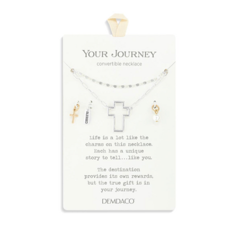 Faith Slver Necklace Jewelry Set - 18in