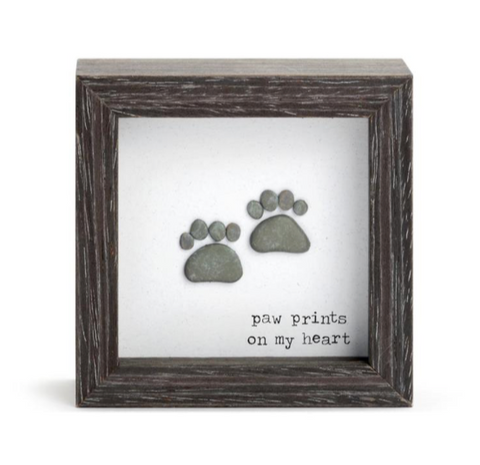 Paw Prints Shadow Box