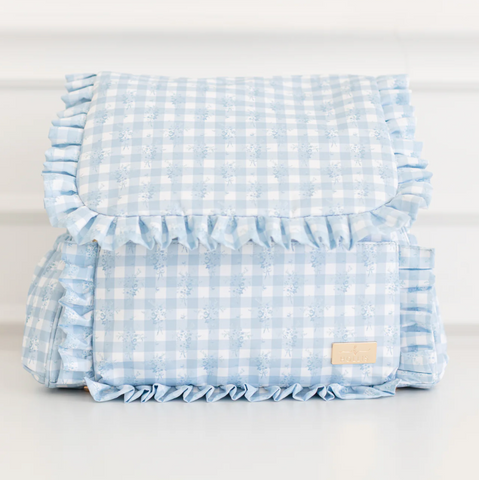 Ruffled Nylon Diaper Bag