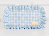 Ruffled Nylon Medium Pouch
