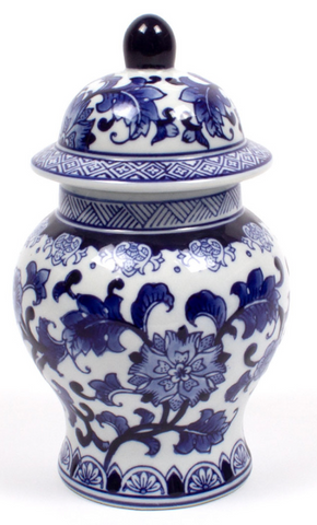 Blue Chinoiserie Small Ginger Jar