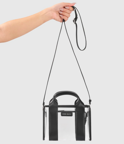 Midnight Black & Clear Stadium Tote