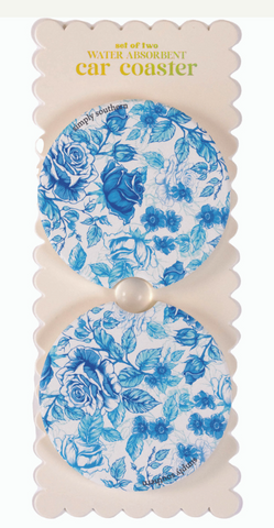 Set of 2 Roseblue Car Coasters