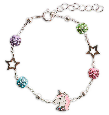 Sterling Silver Unicorn Stardust Bracelet for Kids