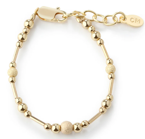 14K Gold-Plated Bracelet with Stardust Beads