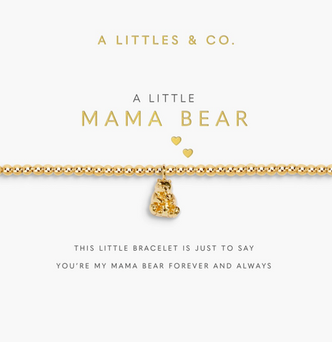 A Little 'Mama Bear' Bracelet In Gold-Tone Plating