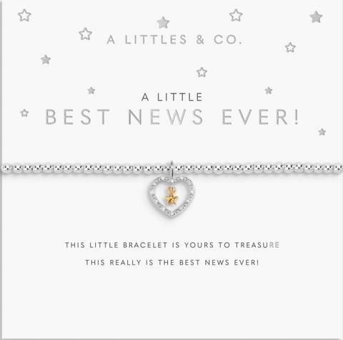 A Little 'Best News Ever!' Bracelet In Silver And Gold-Tone Plating
