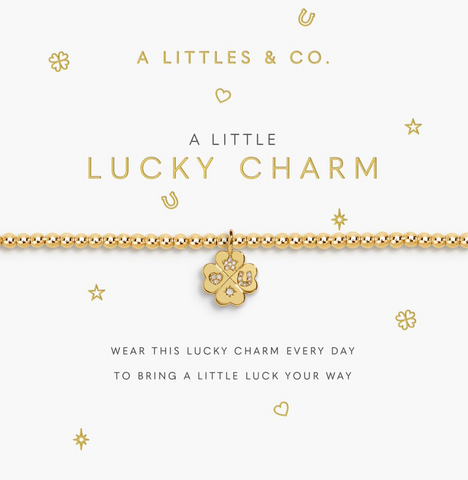 A Little 'Lucky Charm' Bracelet In Gold-Tone Plating