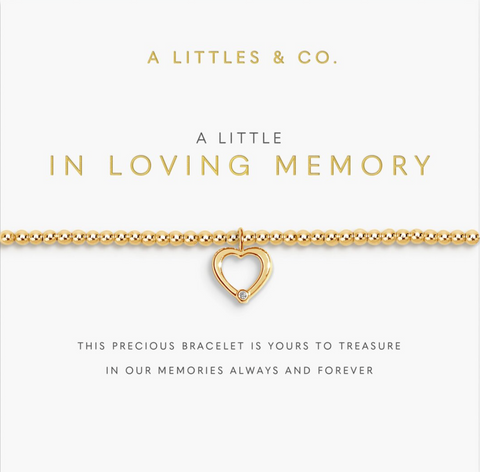 A Little 'In Loving Memory' Bracelet In Gold-Tone Plating