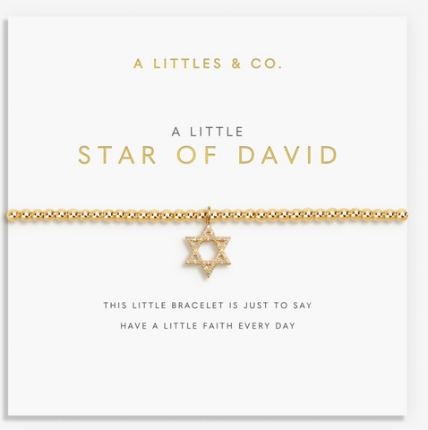 A Little 'Happy Hanukkah' Bracelet In Gold-Tone Plating
