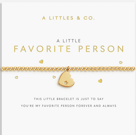 A Little 'Favorite Person' Bracelet In Gold-Tone Plating
