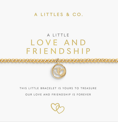 A Little 'Love And Friendship' Bracelet In Gold-Tone Plating
