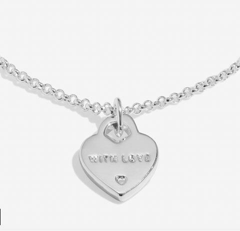 Style Stories 'With Love' Bracelet In Silver Plating