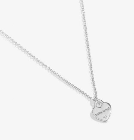 Style Stories 'With Love' Necklace In Silver Plating