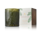 Frasier Fir Poured Candle/ Molded Green Glass