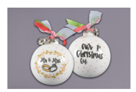 3.5" Mr & Mrs Ornament
