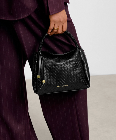 Nova Woven Texture Top Handle Bag