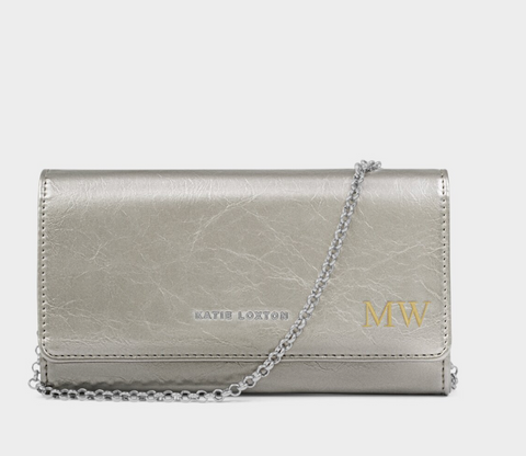 Zea Patent Crackle Crossbody Purse