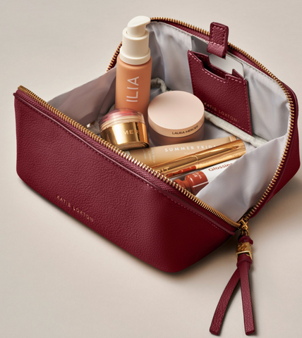 Fold-Out Mirror Makeup Bag