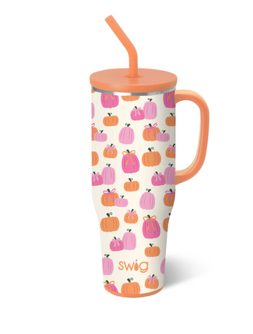 Swig Pumpkins and Bows Mega Mug 40 oz