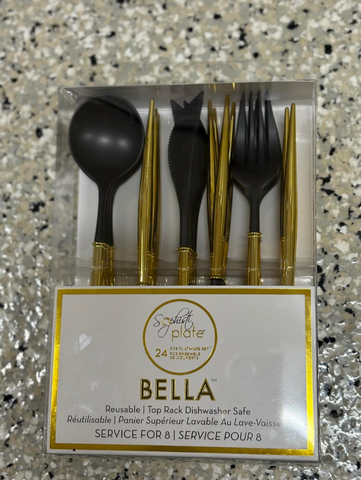 Reusable 24pc utensil set